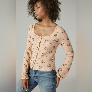 Lucky Brand pointelle top